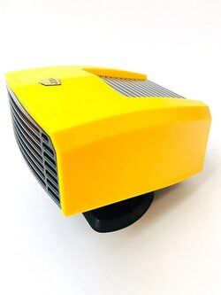 FL-001 12 V 180 W Taşınabilir Araba Isıtıcı Soğutma Fanı 360 Derece Ayarı Araba Ev Çift kullanımlı Cam Buz Çözme Sarı